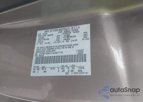 2001 Ford F-150 Xl/Xlt from USA, damaged, VIN 1FTRF18W11NA61110